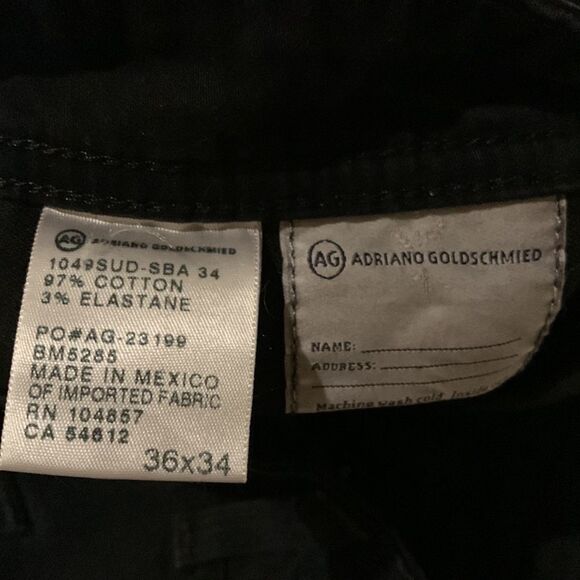 AG protégé straight leg black jeans. Size 36 Men’s. - Picture 8 of 11